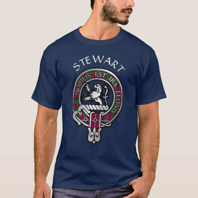 Camiseta Clan Stewart | Stuart Bute Crest & Tartan T-Shi (Frente)