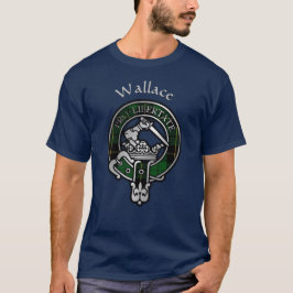 Camiseta Clan Wallace Caça Tartan Crest T-Shirt