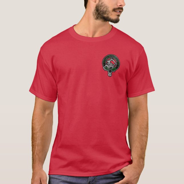Camiseta Clan Wallace caçando Tartan Crest (Frente)