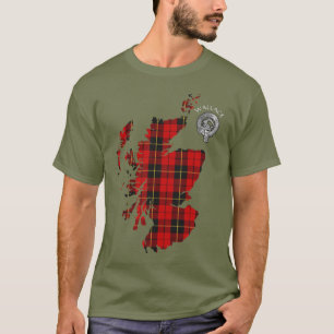 Camiseta Clan Wallace Tartan Map & Crest T-Shirt