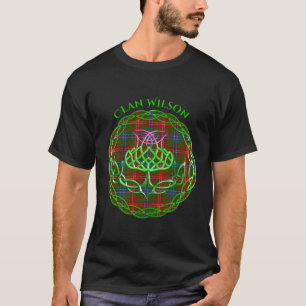 Camiseta Clan Wilson Scottish Tan Celtic Thistle