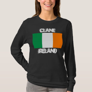 Camiseta Clane, Ireland com bandeira irlandesa