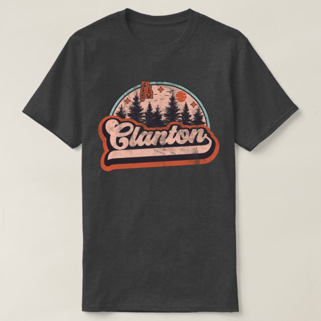Camiseta Clanton, Alabama (Frente do Design)