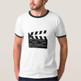 Camiseta Clapperboard customizável para cineastas