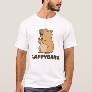 Camiseta Clappybara Funny Capybara Pun Cute Clapping Animal
