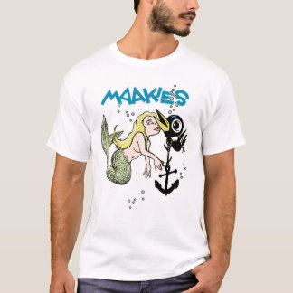 Camiseta clara de erva-seca