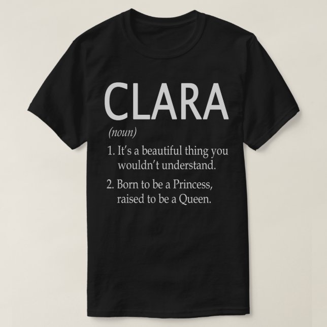 Camiseta Clara Name Gift 130 (Frente do Design)