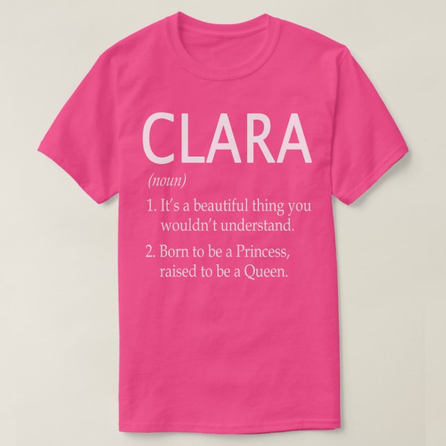 Camiseta Clara Name Gift 39 (Frente do Design)
