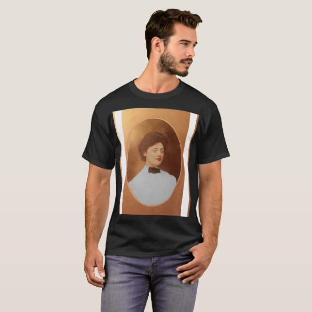 Camiseta Clara Sage Talla Johnson, retrato de arte fina de  (Frente Completa)