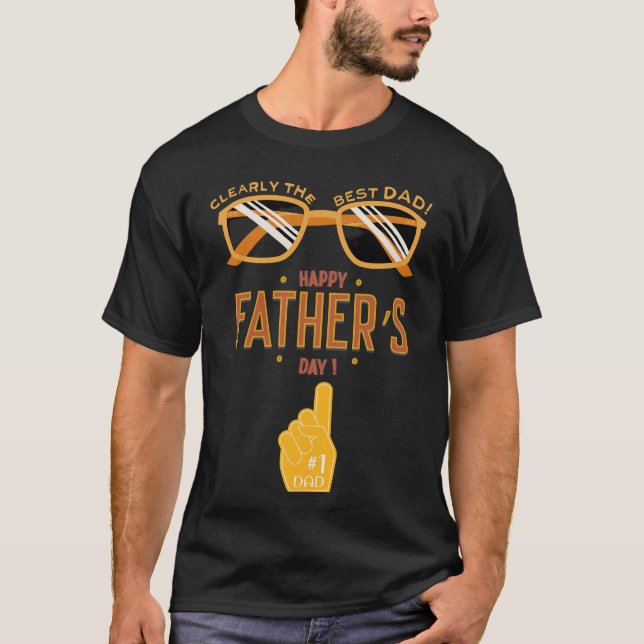Camiseta Claramente o melhor Pai de sempre - Dia de os pais (Frente)