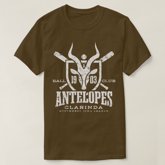 Camiseta Clarinda Antelopes (Frente do Design)
