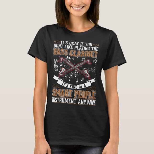 Camiseta Clarinet Bass Clarinetist (Frente)
