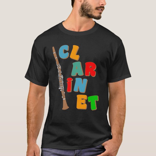 Camiseta Clarinet Colorida (Frente)