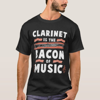 Camiseta Clarinet É Bacon Do Jogador Clarinet Da Música