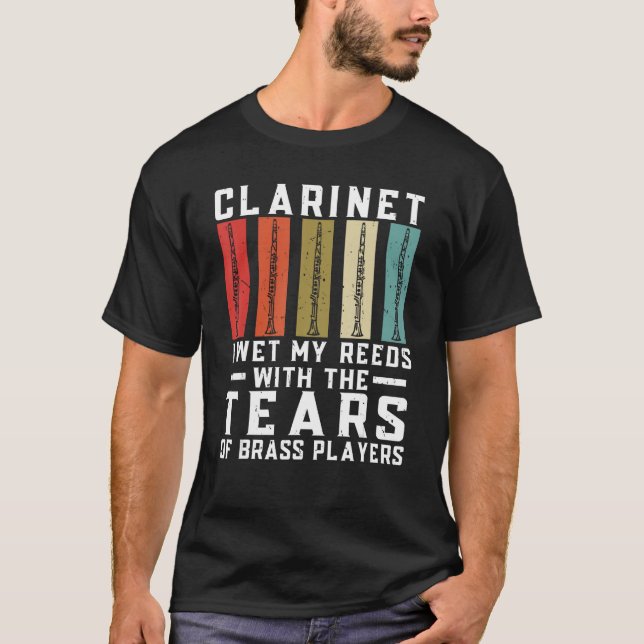 Camiseta Clarinet Eu Molhei As Minhas Letras Com As Lágrima (Frente)