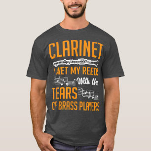Camiseta Clarinet Eu Molhei Minhas Leituras Com Lágrimas Ma