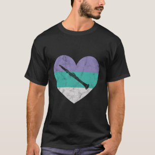 Camiseta Clarinet Gift Para Mulheres Adolescentes Raparigas