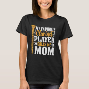 Camiseta Clarinet Mãe Brass Banda Favorita Mãe De Trompete