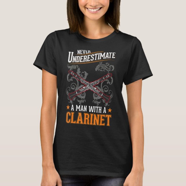 Camiseta Clarinet Man Clarinetist 1 (Frente)