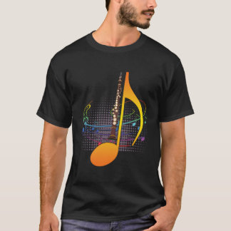 Camiseta Clarinet Musical Note Hoodie Clarinetist