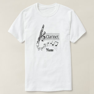 Camiseta Clarinet Personalizado