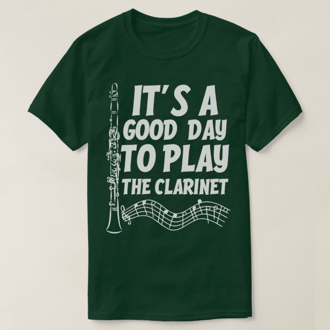 Camiseta Clarinet Player (Frente do Design)