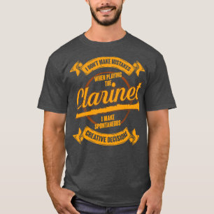 Camiseta Clarinet Player Clarinetista Engraçado Gift