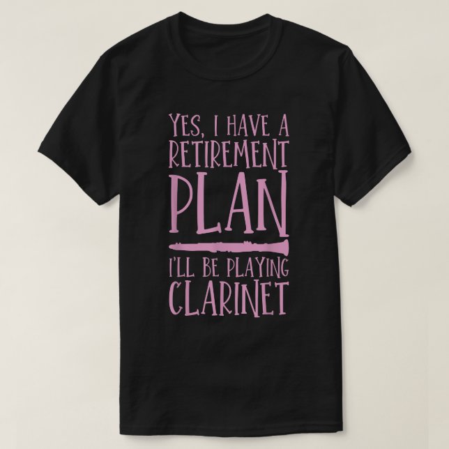 Camiseta Clarinet Retirement Clarinet Player Gift3 (Frente do Design)