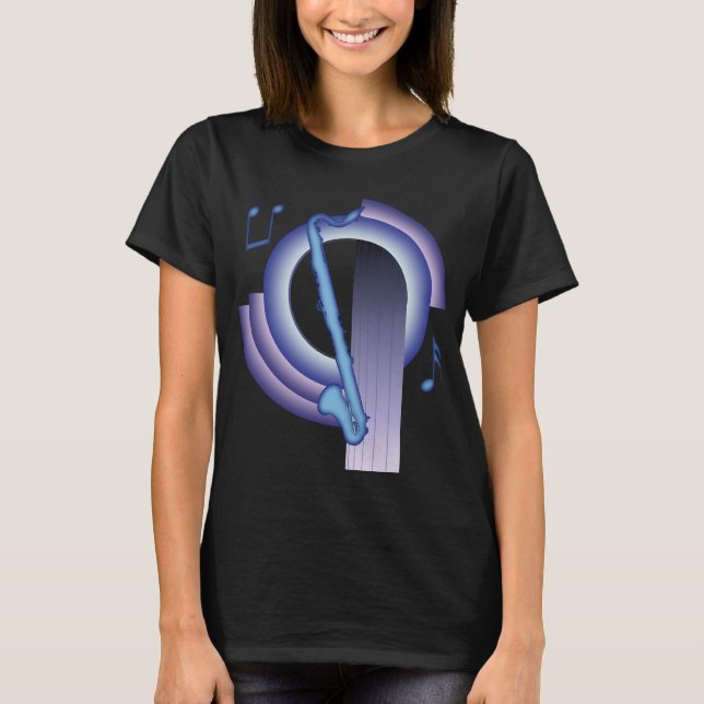 Camiseta Clarinete Baixo Deco2 (Frente)