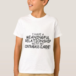 Camiseta Clarinete significativo do Contrabass da relação