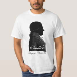 Camiseta Clarinetista Anton Stadler e compositor Mozart