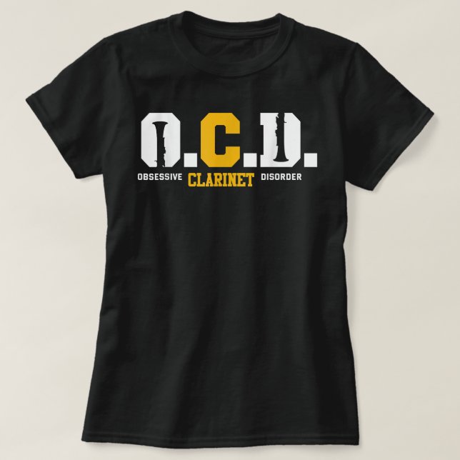 Camiseta Clarinetista Funny Clarinet Piada Clarinet4 (Frente do Design)