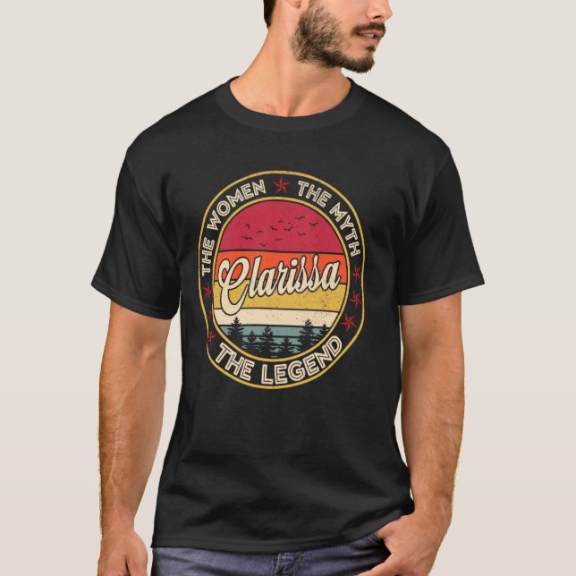 Camiseta Clarissa A Mulher O Mito A Lenda (Frente)