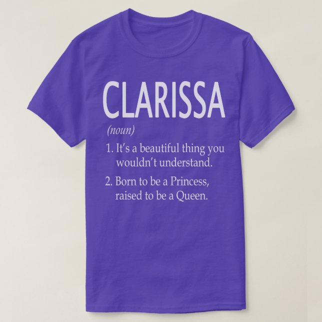 Camiseta Clarissa Name Gift 11 (Frente do Design)