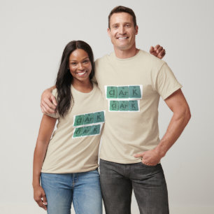 Camiseta Clark como o potássio do argônio do cloro