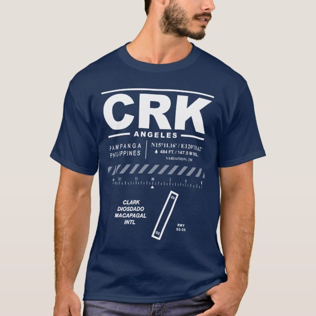 Camiseta Clark Diosdado Macapagal Intl Aeroporto CRK T-Shir (Frente)