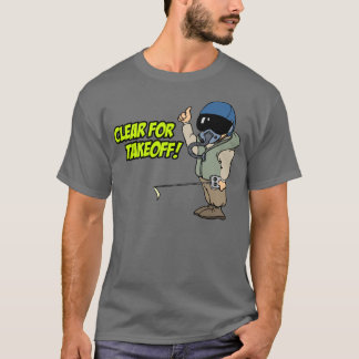Camiseta Claro para o t-shirt piloto da decolagem RC