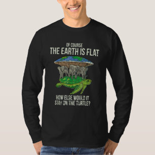 Camiseta Claro que a Terra é plana como se ficaria