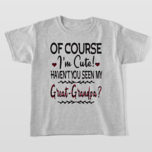 Camiseta Claro que estou fofa que viu meu Excelente-avô