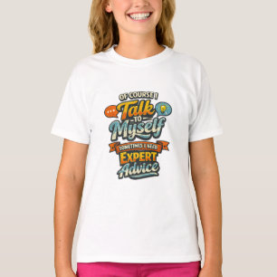Camiseta Claro que Falo Comigo Mesmo Gráfico