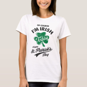 Camiseta Claro que sou Rua irlandesa.