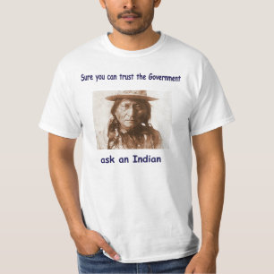 Camiseta claro que você pode confiar no governo pergunte a