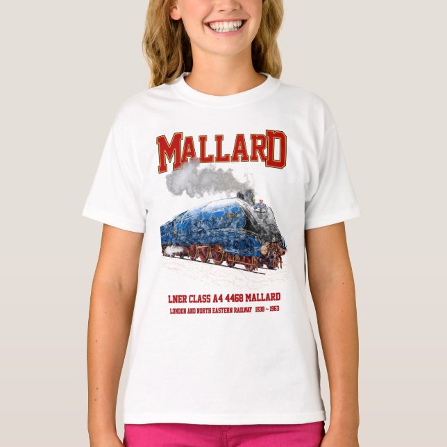 Camiseta Class A4 Mallard - World Fastest Steam Locomotive (Frente)