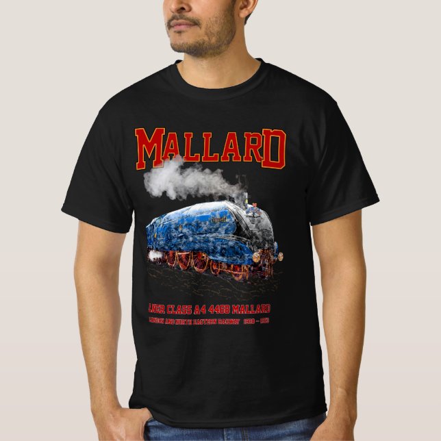 Camiseta Class A4 Mallard - World Fastest Steam Locomotive (Frente)