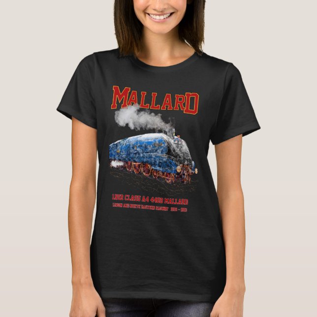 Camiseta Class A4 Mallard - World Fastest Steam Locomotive (Frente)