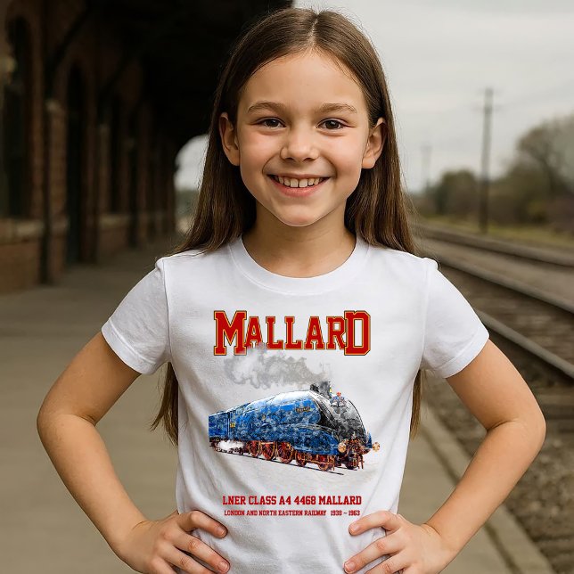Camiseta Class A4 Mallard - World Fastest Steam Locomotive (Class A4 Mallard - World Fastest Steam Locomotive. Girl Basic T-Shirt)