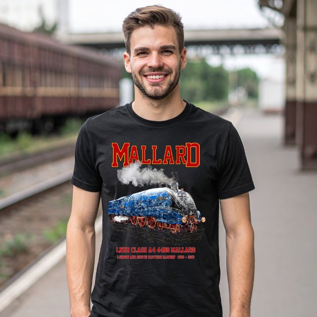 Camiseta Class A4 Mallard - World Fastest Steam Locomotive (Class A4 Mallard - World Fastest Steam Locomotive. Mens Basic T-Shirt)