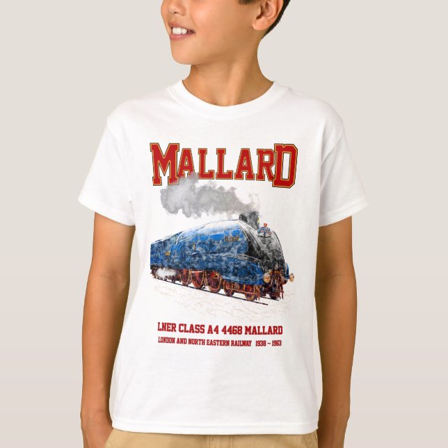 Camiseta Class A4 Mallard - World Fastest Steam Locomotive (Frente)