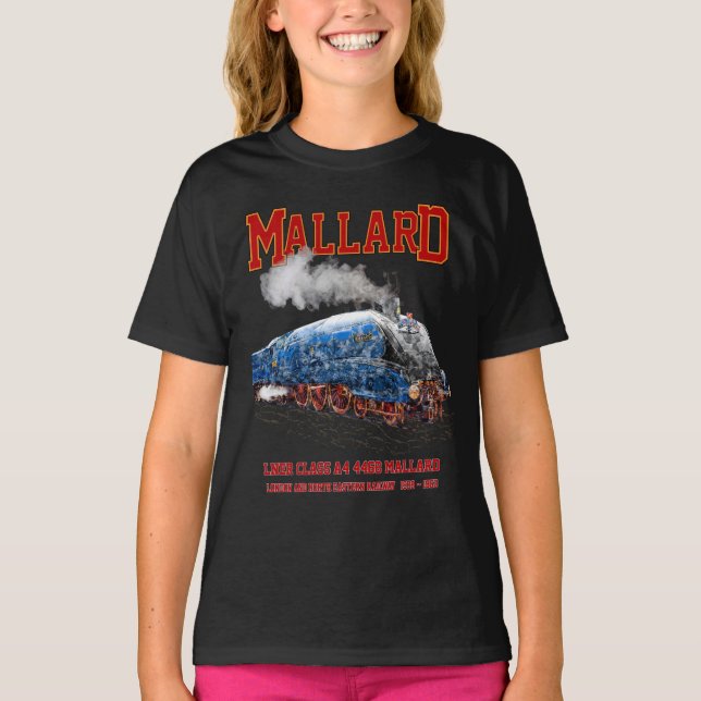 Camiseta Class A4 Mallard - World Fastest Steam Locomotive (Frente)