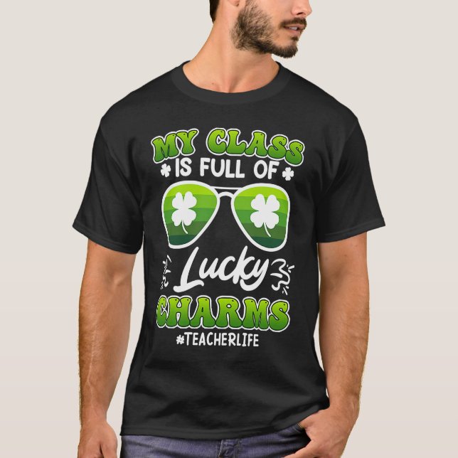 Camiseta Class full of Lucky Charms teacher saying  1 (Frente)